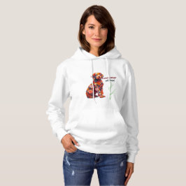 Blumiger Hundehoodie | Süßes Blumen-Hundepullover Hoodie