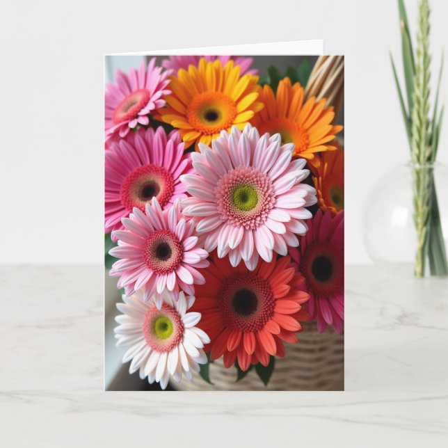 Blumiger Knall Erfreuliche Karte (Vorderseite)