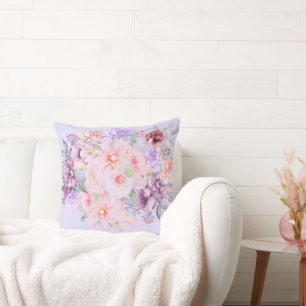 Blumiger Shabby Chic Rosa Vintage Kissen
