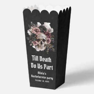 Blumiger Totenkopf Bis dass der Tod uns scheidet J Geschenkschachtel