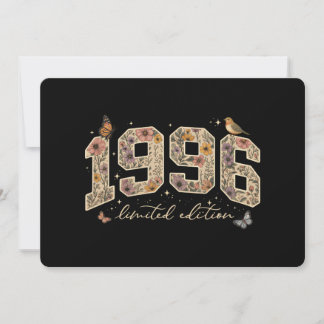Blumiges 30. Geburtstags-Limited-Edition 1996 Einladung