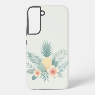 Blumiges Ananas & Hawaiian Samsung Galaxy Hülle