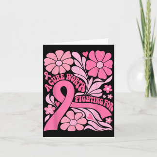 Blumiges Boho Brustkrebs-Überlebender Ein Heilmitt Karte