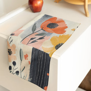 Blumiges Boho-Patchwork Geschirrtuch