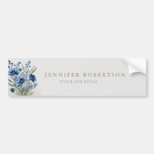 Blumiges Chic Klassisches Personalisiertes Individ Autoaufkleber