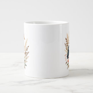 Blumiges Cottagecore-Bauernhaus-Schuhschnabel Jumbo-Tasse