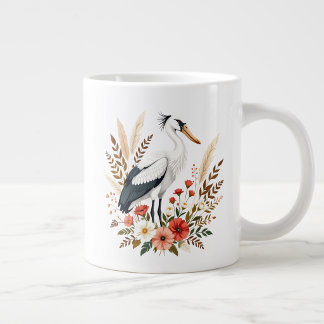 Blumiges Cottagecore-Bauernhaus-Schuhschnabel Jumbo-Tasse
