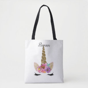 Blumiges Einhorn Gold Glitter Mädchen Mädchen Funk