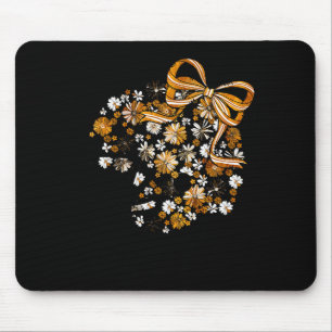 Blumiges Fußball-Spieltag Mädchenhaftes Band Team  Mousepad
