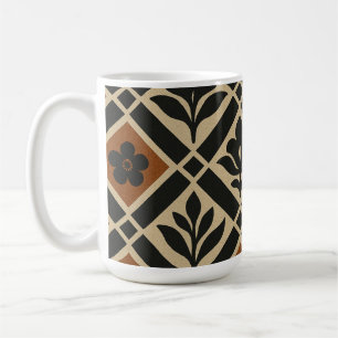 Blumiges Geometrisches Kaffeetasse
