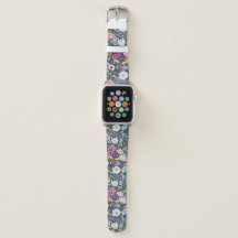 Blumiges hübsches Cottagecore-Armband für Apple Wa