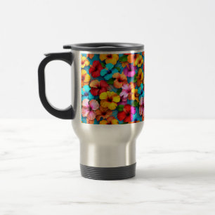 Blumiges Mehrfarben-Blumenmuster-36355 Reisebecher