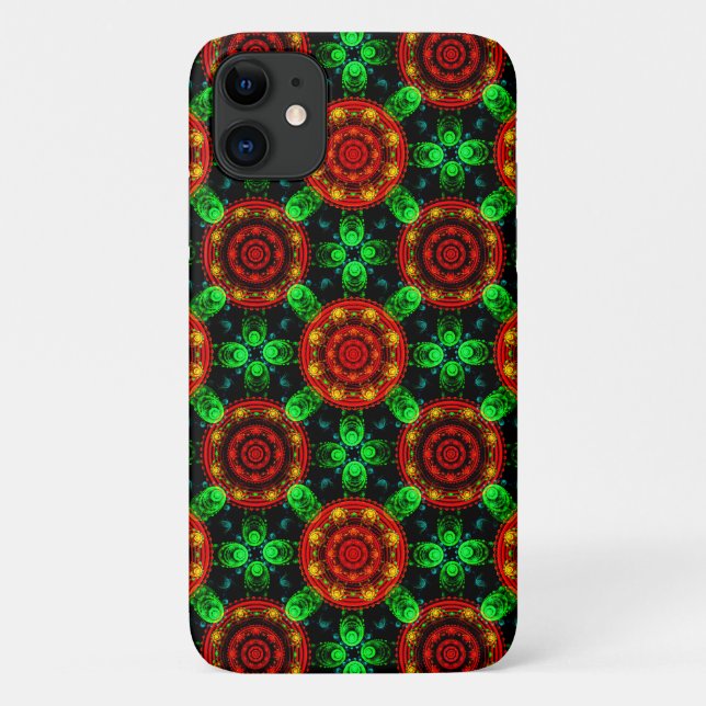 Blumiges modernes Boho-elegantes abstraktes Muster Case-Mate iPhone Hülle (Rückseite)