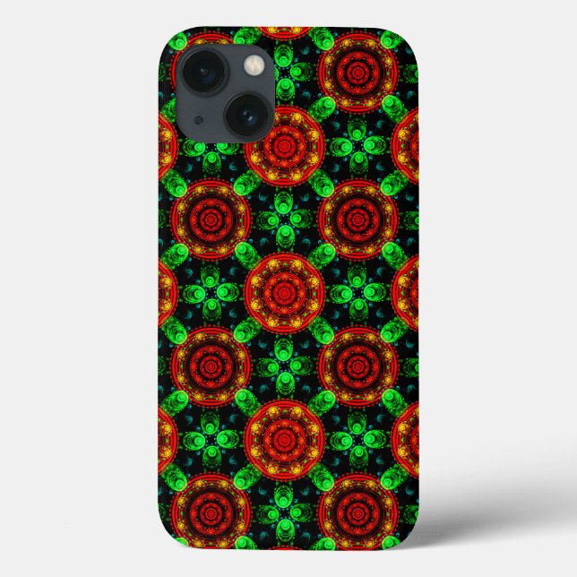 Blumiges modernes Boho-elegantes abstraktes Muster Case-Mate iPhone Hülle (Rückseite)