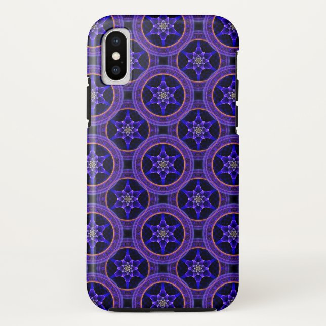 Blumiges modernes Boho-elegantes abstraktes Muster Case-Mate iPhone Hülle (Rückseite)