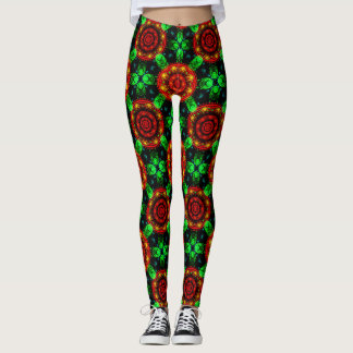 Blumiges modernes Boho-elegantes abstraktes Muster Leggings