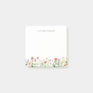 Blumiges modernes Minimalistisches Design Post-it Klebezettel