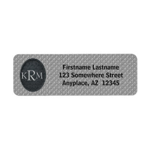 Blumiges Monogramm Ihrer Anfangsbuchstaben Rücksen