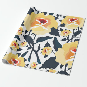 Blumiges nahtloses Muster mit Rosen. nahtloser Tex Geschenkpapier