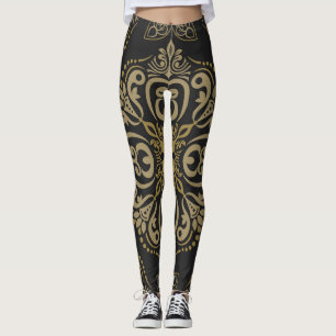 Blumiges nahtloses, vintage, botanisches Design. Leggings