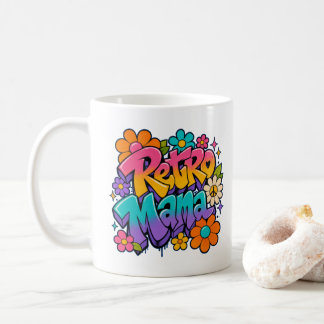 Blumiges Retro Mama Kaffeetasse