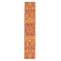 Blumiges Rot und Goldgelb Wm Morris Design