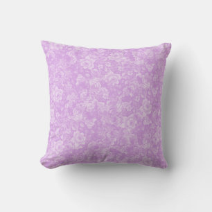 Blumiges Shabby-Chic-Lila-Rosen-Blumenmuster Kissen