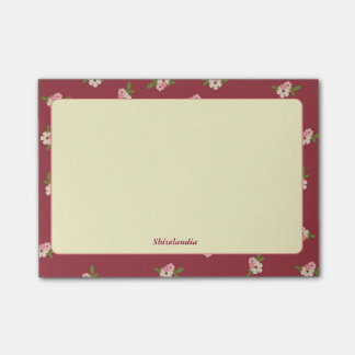 Blumiges Vintage-Post-It Post-it Klebezettel