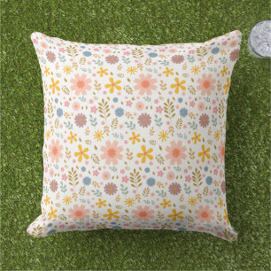 Blumiges Wurfkissen mit Blumenmuster Kissen