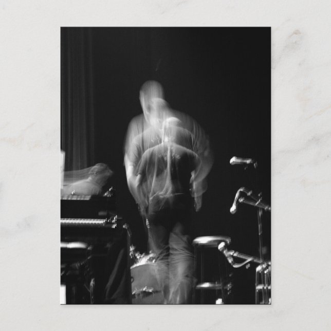 Blur and Movement on Bühne Jazz Show Postkarte (Vorderseite)