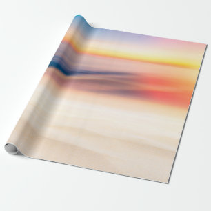 Blur tropischer Sonnenuntergang Strand mit sehr vi Geschenkpapier