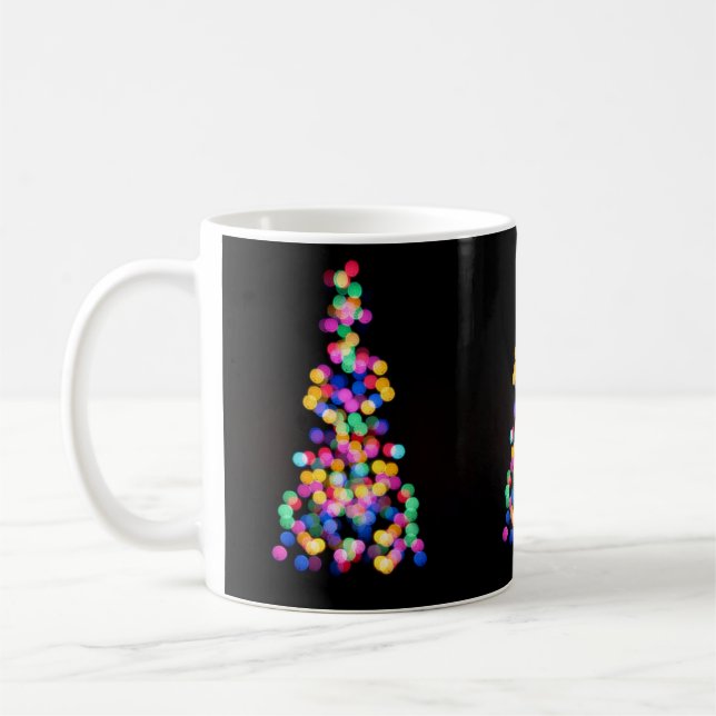 Blurende Weihnachtsbeleuchtung Kaffeetasse (Links)