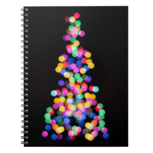 Blurende Weihnachtsbeleuchtung Notizblock