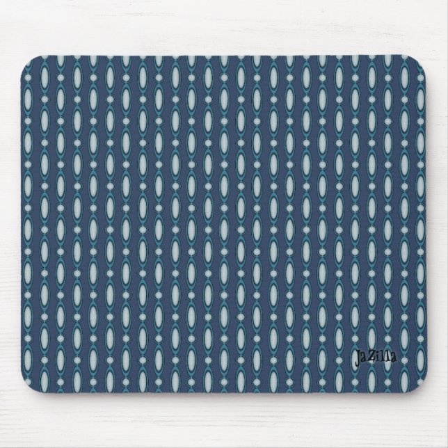 Blurple Perlenvorhang Design Mousepad (Vorne)