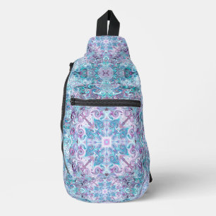 Blurple-Wirbel Crossbody Bag