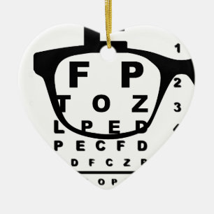 Blurr Eye Test Chart Keramikornament