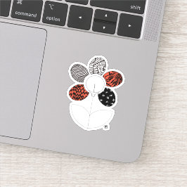 BlurryFlower Vinyl Sticker