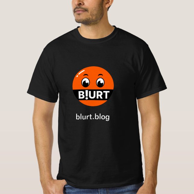 Blurt.blog Basic Dark T - Shirt (Vorderseite)