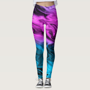 Blurter Hintergrund modische Farbe und Blau Leggings