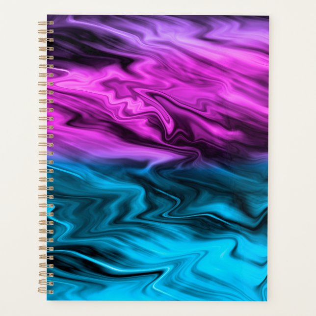 Blurter Hintergrund modische Farbe und Blau Planer (Vorderseite)