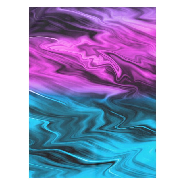 Blurter Hintergrund modische Farbe und Blau Tischdecke (Vorderseite)