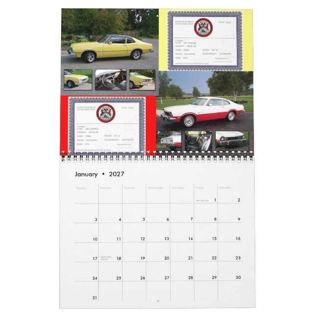 Blu's Mavericks and Comets 2010 Kalender (Jan 2027)