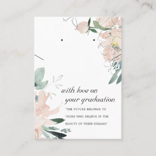 BLUSFLORAL ABSCHLUSS NECKLACE EARRING CARD PLATZKARTE