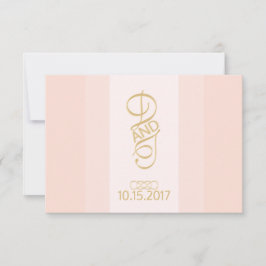 Blush and Gold Danke Cards
