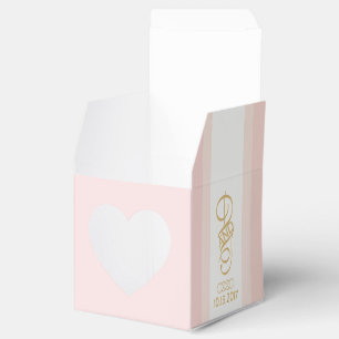 Blush and Gold Danke Geschenkboxen Geschenkschachtel