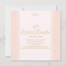 Blush and Gold Einladung