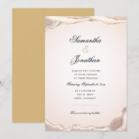 Blush and Gold Glitzer Marmoragate Hochzeit