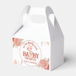 Blush and Pink Bear Baby Dusche Geschenkschachtel