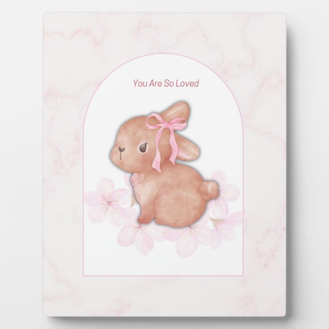 Blush Animal Kinderzimmer Wall Set | Bunny, Teddy Fotoplatte (Vorderseite)