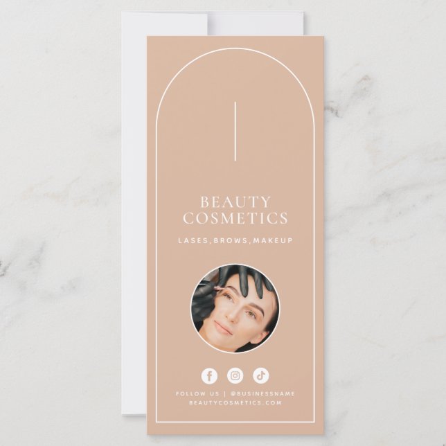 Blush Arch Makeuty Business Price List (Vorderseite)